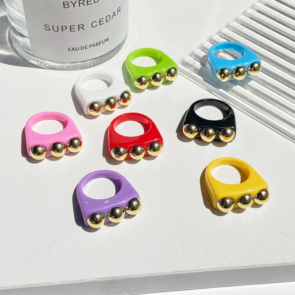 Wholesale Fashion 2021 Trendy Rings For Women Acrylic Colorful Resin Ring, As picture
Wholesale Fashion 2021 Trendy Rings For Women Acrylic Colorful Resin Ring, As picture