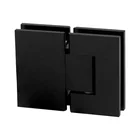 Matte Black 180 Degree framed shower door hinge