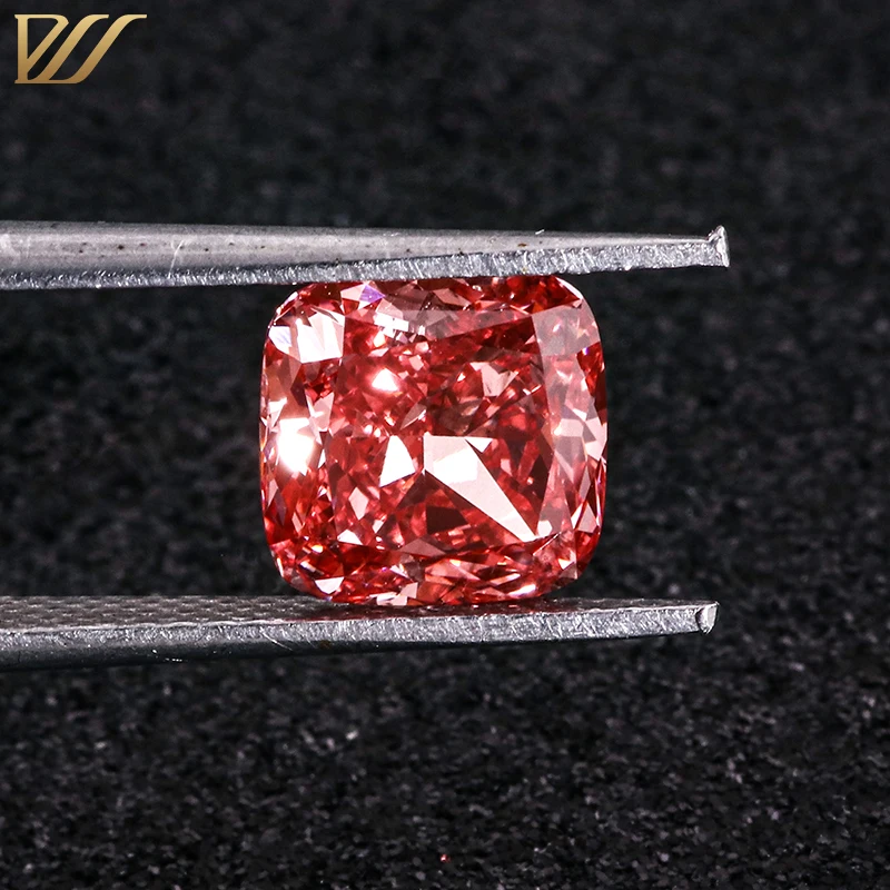 Intense pink color loose cushion ideal cut CVD loose lab diamond for wedding ring 2020
Intense pink color loose cushion ideal cut CVD loose lab diamond for wedding ring 2020