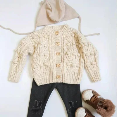 Factory wholesale 2021 spring fashion new girls cardigan sweater wool ball knitted children jacket girl cardigan
Factory wholesale 2021 spring fashion new girls cardigan sweater wool ball knitted children jacket girl cardigan