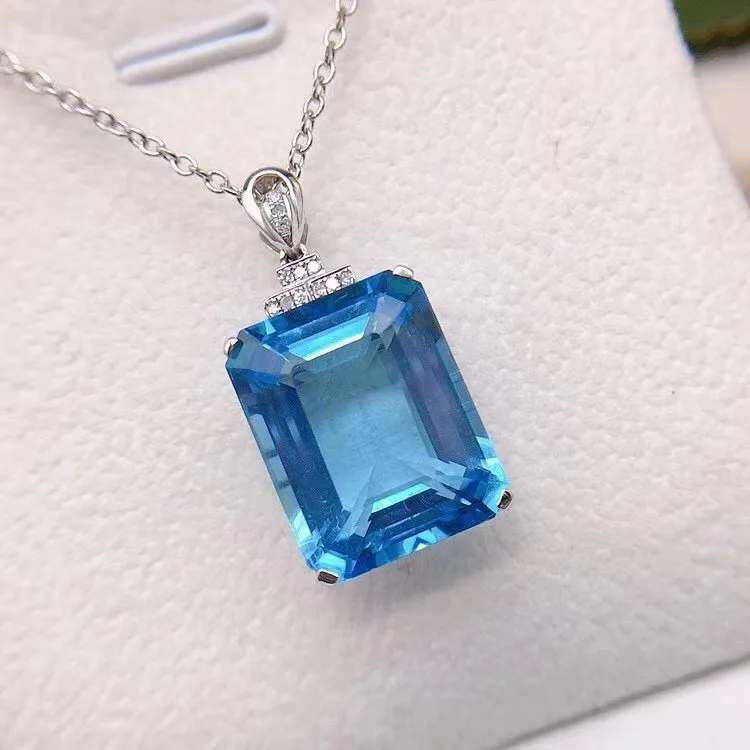 SGARIT Gold 18k Jewelry 17.95ct Natural Blue Topaz Crystal Stone Pendant Gemstone Pendant Jewellery for Women
SGARIT Gold 18k Jewelry 17.95ct Natural Blue Topaz Crystal Stone Pendant Gemstone Pendant Jewellery for Women