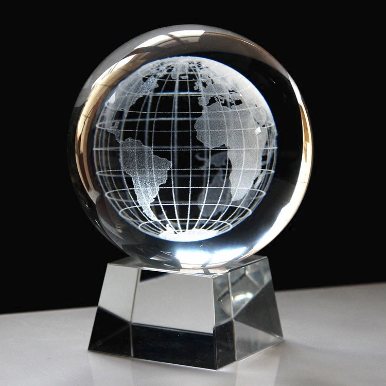 Crystal Ball With World Map
