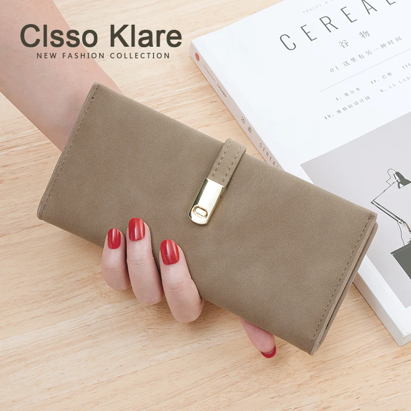 Clsso Klare Hot Selling Long Card Holder Long hasp Minimalist Women Wallet For Shopping Coin Card Purse
Clsso Klare Hot Selling Long Card Holder Long hasp Minimalist Women Wallet For Shopping Coin Card Purse