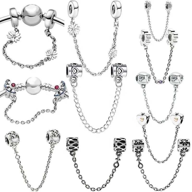 charms Safety chain designer bangles jewelry women925sterling silver DIY for pandora luxury personalised beads making wholesale
charms Safety chain designer bangles jewelry women925sterling silver DIY for pandora luxury personalised beads making wholesale