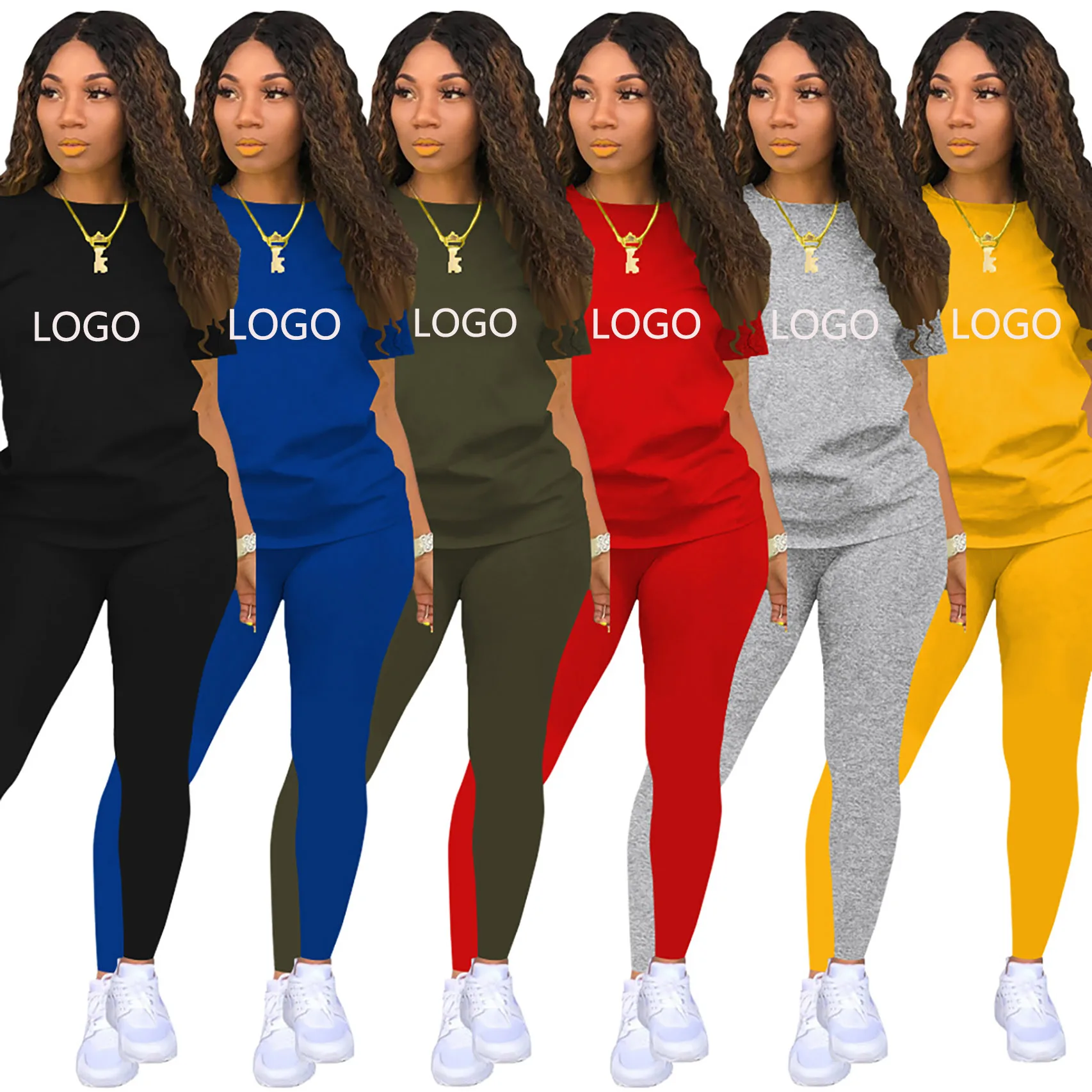 2021 Wholesale Custom Logo Casual Tracksuits Shorts T Shirt Track Joggers 2 Two Piece Pants Sets Summer Clothing Women
2021 Wholesale Custom Logo Casual Tracksuits Shorts T Shirt Track Joggers 2 Two Piece Pants Sets Summer Clothing Women