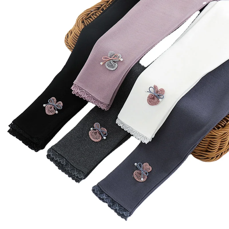 Girls Leggings Autumn spring Children Cotton Cartoon pencil Pants Lace Butterfly P233 
Girls Leggings Autumn spring Children Cotton Cartoon pencil Pants Lace Butterfly P233