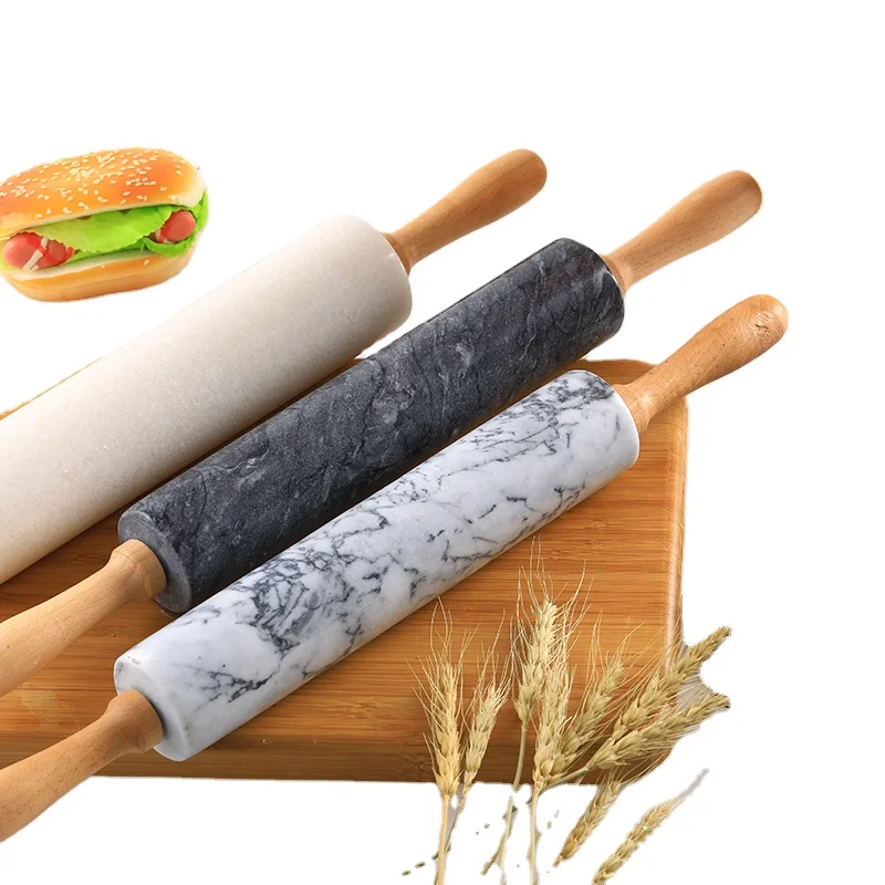 High Quality Custom Marble Rolling Pin with Wooden Handles Baking Tools Kitchen Accessories, Customized color
High Quality Custom Marble Rolling Pin with Wooden Handles Baking Tools Kitchen Accessories, Customized color