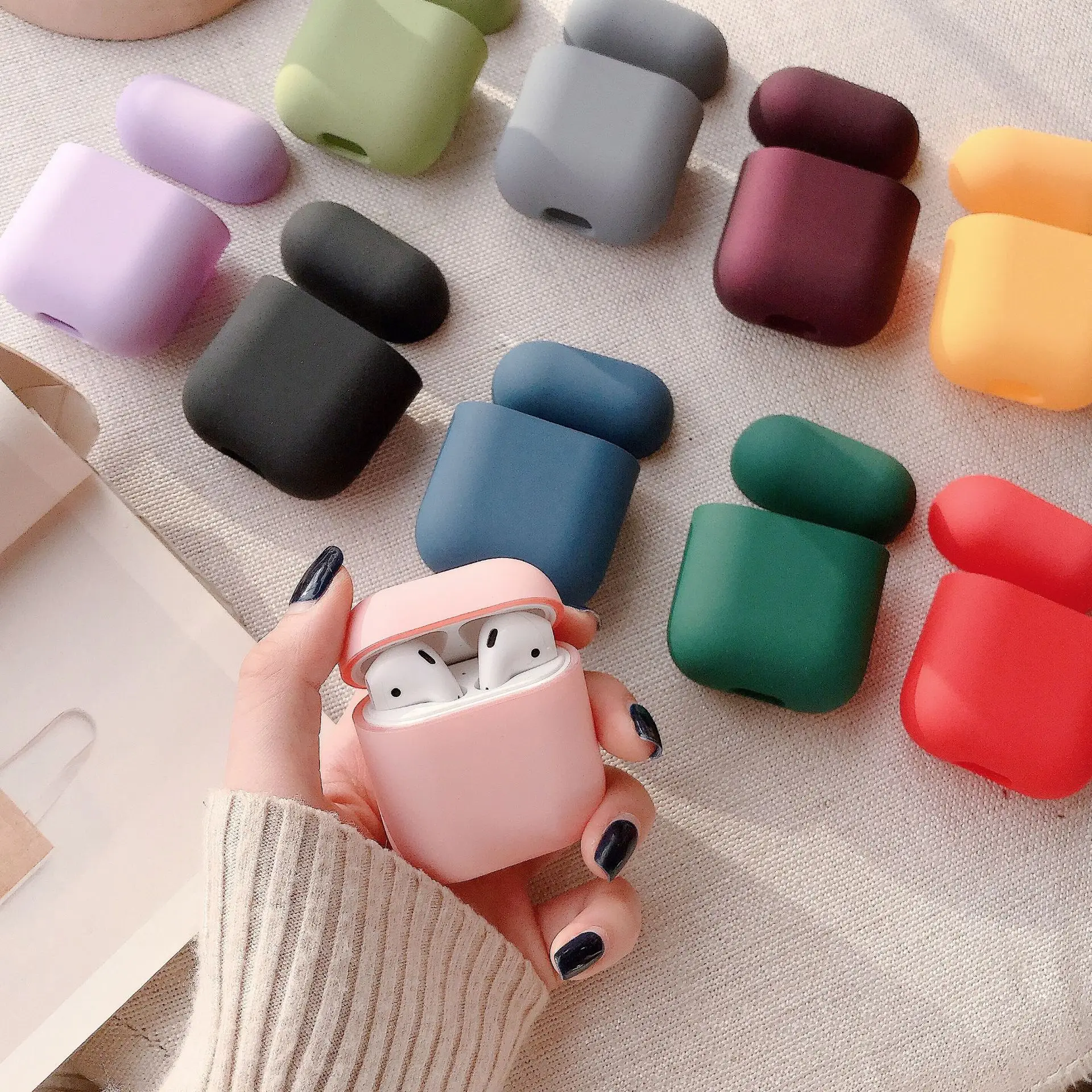 Protective case for airpods 12 cover Matte wireless earphone case for apple airpods case Hard PC earphone covers, Multi colors
Protective case for airpods 12 cover Matte wireless earphone case for apple airpods case Hard PC earphone covers, Multi colors