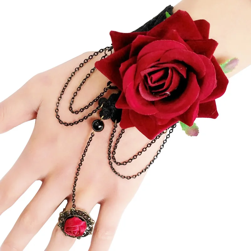 New Fashion Rose Flower Wrist Bracelets for Women Wedding Jewelry Accessories Bracelet Bangle
New Fashion Rose Flower Wrist Bracelets for Women Wedding Jewelry Accessories Bracelet Bangle