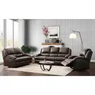 Black Leather Furniture YASITE China Black Electric Retractable Leather Recliner Sofas For Living Room Furniture