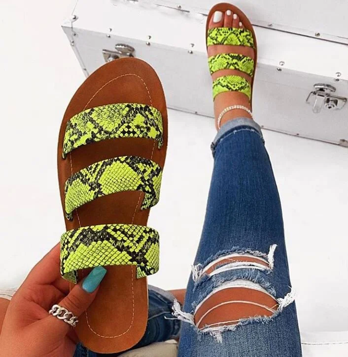 Summer Strap Snake Printed Women Flat Sandals Platform Flat Flattie Shoes for Women Ladies
Summer Strap Snake Printed Women Flat Sandals Platform Flat Flattie Shoes for Women Ladies