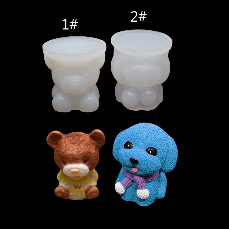 2 kinds ice bear teddy dog hot sale silicone mold cafe milk tea diy decoration cake decorating tools accessories, As picture
2 kinds ice bear teddy dog hot sale silicone mold cafe milk tea diy decoration cake decorating tools accessories, As picture