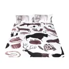 2019 animal design duvet cover 100%polyester digital printed hotel bedding set