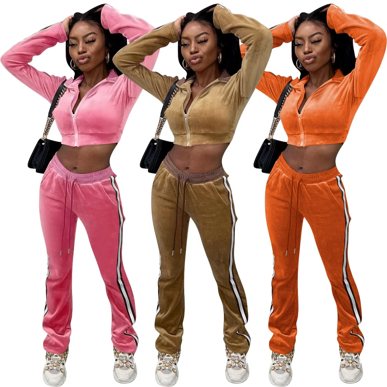 Latest New Trendy Fall Clothing Ladies Casual Trouser Suits Two Piece Set For Women
Latest New Trendy Fall Clothing Ladies Casual Trouser Suits Two Piece Set For Women