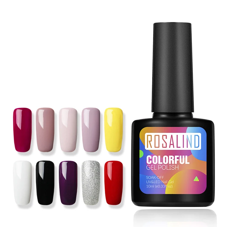 Rosalind new arrival 10 colors 10ml black plastic bottle pure color gel nail polish semi permanent uv gel nail polish for sale
Rosalind new arrival 10 colors 10ml black plastic bottle pure color gel nail polish semi permanent uv gel nail polish for sale