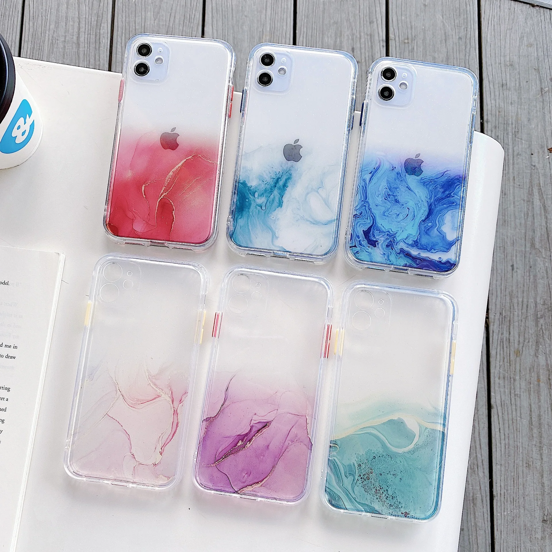 for IPhone12 Mobile Phone Case SE Fine Hole Gold Marble for Apple 11promax Transparent Anti-drop Hard Case XR, 10colors
for IPhone12 Mobile Phone Case SE Fine Hole Gold Marble for Apple 11promax Transparent Anti-drop Hard Case XR, 10colors