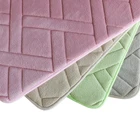 Diamond embossed sponge bath mat non-slip absorbent kitchen living room bathroom floor mat