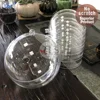 Wholesale transparent openable and Hanging plastic Christmas heart ball ornaments