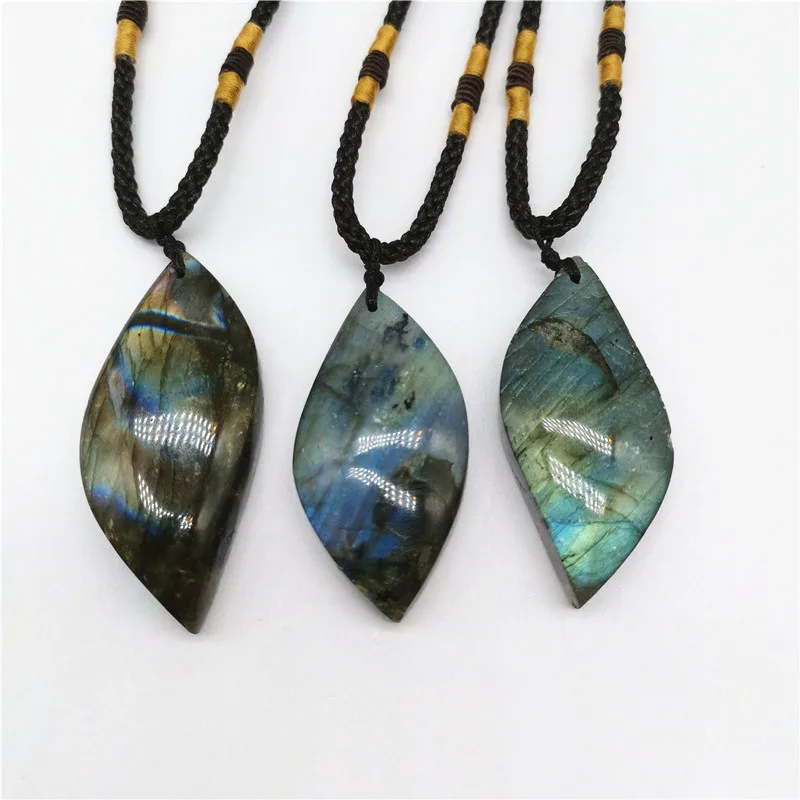 Natural crystal pull feldspar moonstone drop shape pendant necklace women leather string semi-precious stone necklace
Natural crystal pull feldspar moonstone drop shape pendant necklace women leather string semi-precious stone necklace