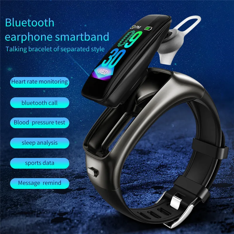New Smart Watch Heart Rate Monitor Blue-tooth Earphone Call Fitness Tracker Blood Pressure Smart Watch Wristband for iOS Android, Green,blue,dark blue,black,grey,pink
New Smart Watch Heart Rate Monitor Blue-tooth Earphone Call Fitness Tracker Blood Pressure Smart Watch Wristband for iOS Android, Green,blue,dark blue,black,grey,pink