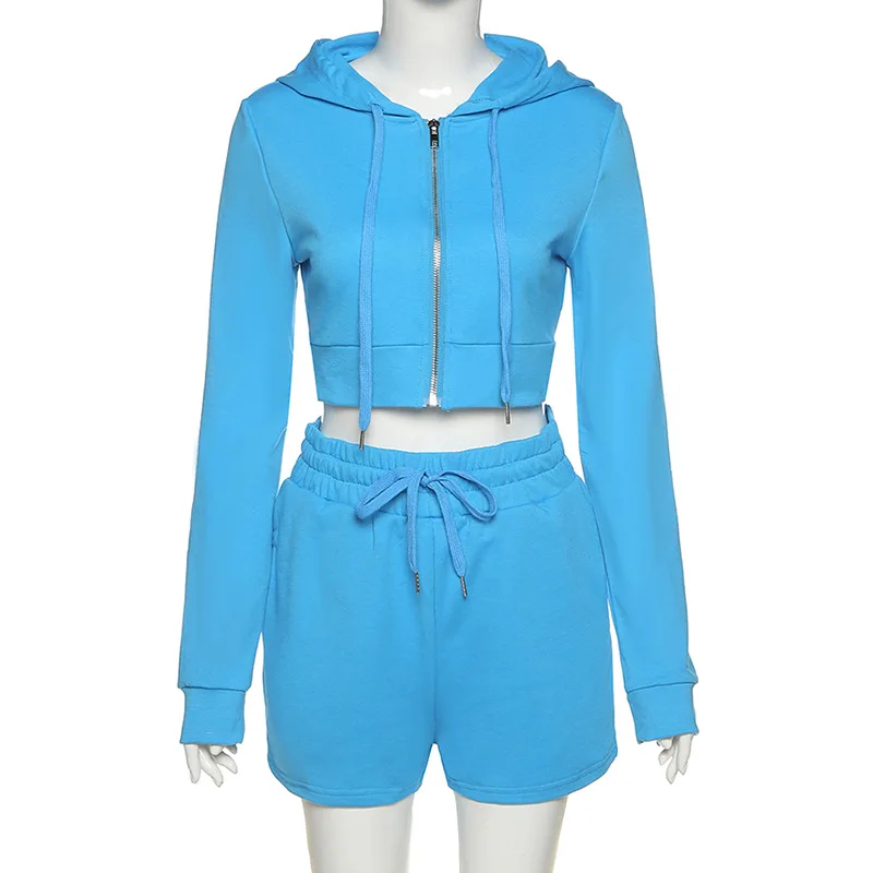 2 Piece Shorts Sets hooded Crop Tops two-piece track sets fashion women outfit fitted two-piece set, 4 colors
2 Piece Shorts Sets hooded Crop Tops two-piece track sets fashion women outfit fitted two-piece set, 4 colors