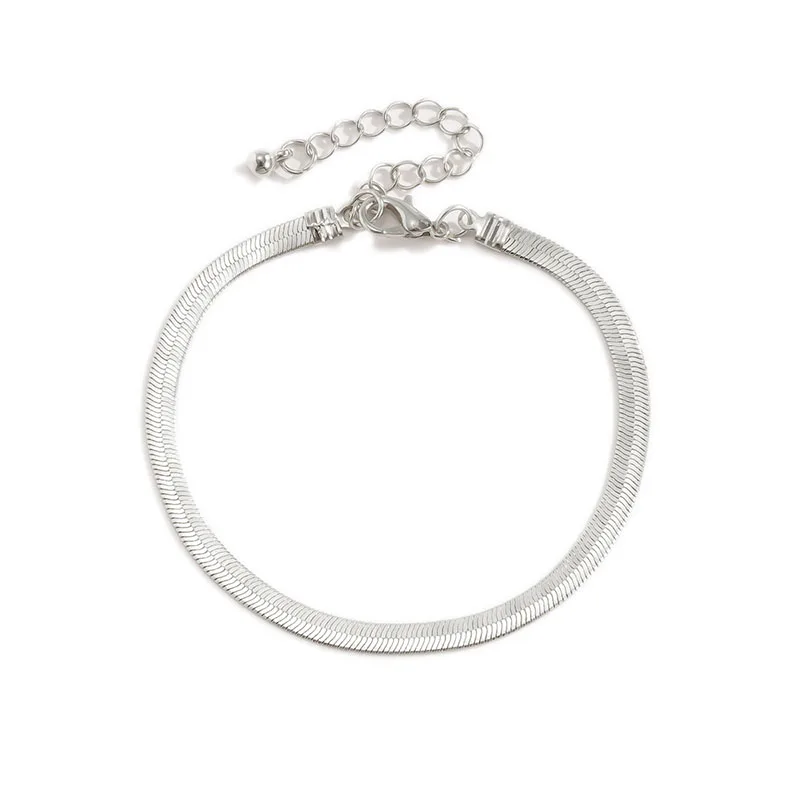 Trendy Simple Flat Snake Bone Chain Bracelet Elegant Temperament Metal Texture Bracelet Women Jewelry Accessories
Trendy Simple Flat Snake Bone Chain Bracelet Elegant Temperament Metal Texture Bracelet Women Jewelry Accessories