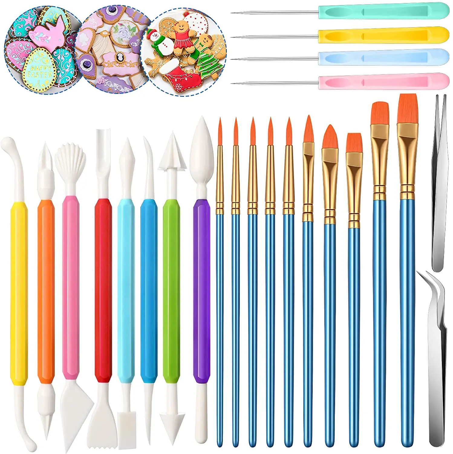 24 piece cookie Craft decorating Pen tool Set Fudge Sugar craft cake carve Tools Pastry Pen, Customized color
24 piece cookie Craft decorating Pen tool Set Fudge Sugar craft cake carve Tools Pastry Pen, Customized color