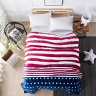 Factory custom printed fleece blanket with SGS certificate