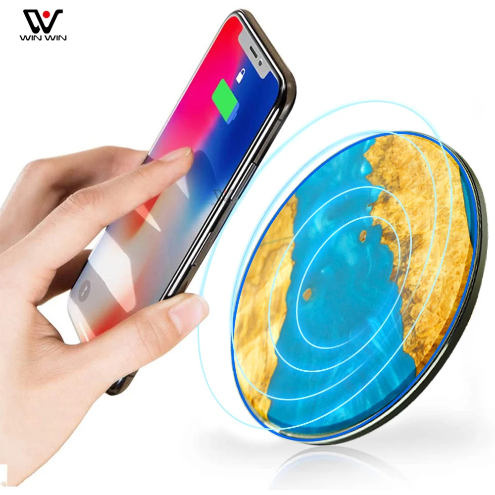 2021 Amazon Eco-friendly Wood Phone Charger Custom Logo Fast Qi Resin Wireless Charger
2021 Amazon Eco-friendly Wood Phone Charger Custom Logo Fast Qi Resin Wireless Charger