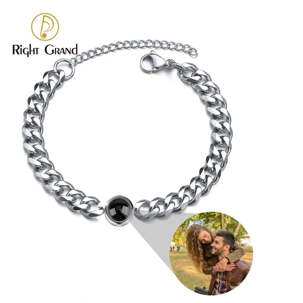 Valentine'S Day Jewelry Stainless Steel Link Chain Custom Memory Photo Projection Couple Bracelet
Valentine'S Day Jewelry Stainless Steel Link Chain Custom Memory Photo Projection Couple Bracelet