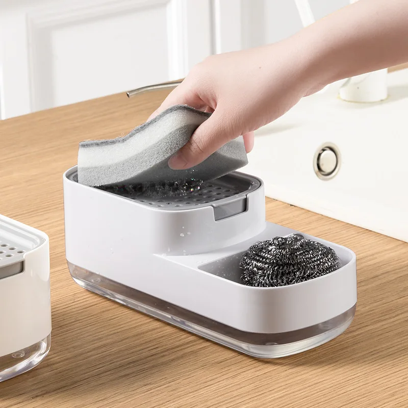 Sponge Holder Soap Dispenser Kitchen Dish Soap Pump Dispenser Brush Sponge Holder
Sponge Holder Soap Dispenser Kitchen Dish Soap Pump Dispenser Brush Sponge Holder