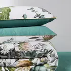 wholesale 4pcs chequer yarn dyed 100% cotton queen comforter bed cover sheet bedding sets