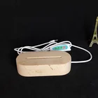 Base Led Base Wholesale Oval Shape RGB 7 Multi Color Wooden Base For 3D LED Wood Night Light Lamp