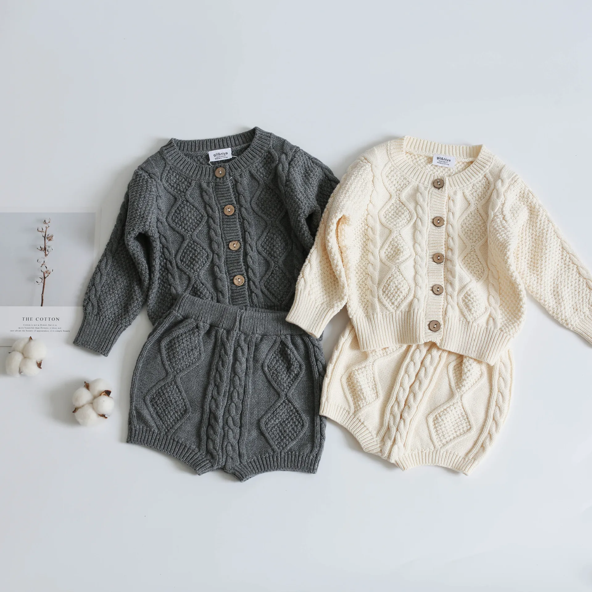 fall toddler baby girls rompers sweater kids clothes sets bloomers casual gray wholesale 062874
fall toddler baby girls rompers sweater kids clothes sets bloomers casual gray wholesale 062874