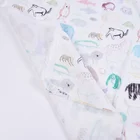 Wholesale textile 40*40 double layer 100 cotton muslin gauze cartoon character fabrics printed