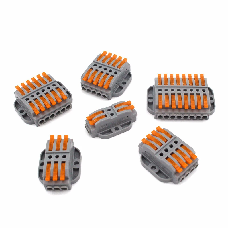 

Fast Compact Lever Nut Wire Conductor Quick Wiring Compact Splicing Connector Electrical Quick Terminal Block connectcor