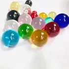 Decorative Colored Glass Balls Solid sphere with high quality for Photography Crystal Pokemon ball different size