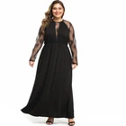 Custom fashion black dress Sexy Slim Deep V Neck Lace plus size women dresses women Ladies casual dresses
