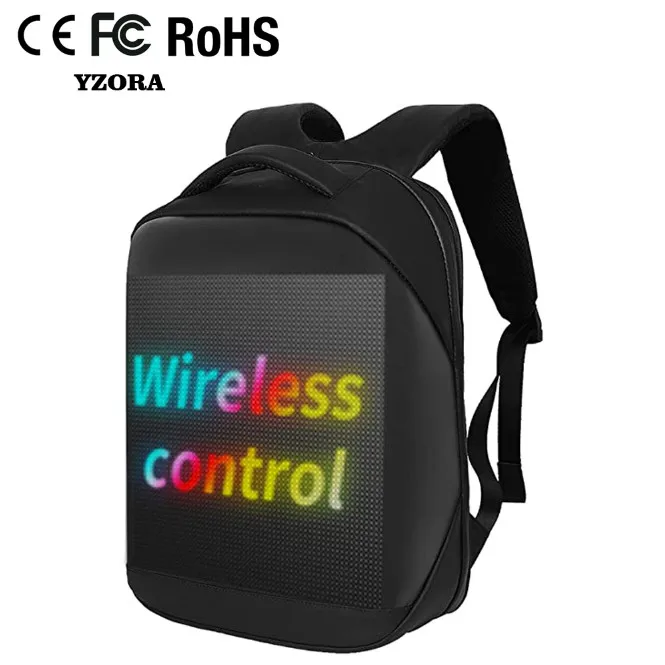 Fashion Billboard Advertising wifi DIY laptop smart walk advertising school bag screen display LED light backpack, Black,custom
Fashion Billboard Advertising wifi DIY laptop smart walk advertising school bag screen display LED light backpack, Black,custom