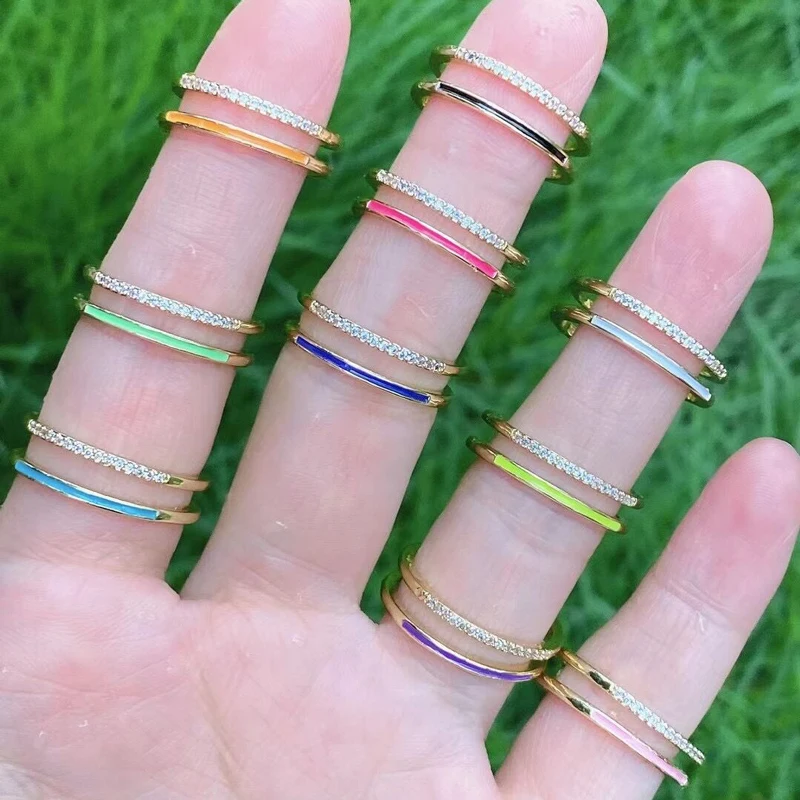 Wholesale Factory High Quality Multicolor Enamel Ring Rainbow Colorful 925 Silver Women Enamel Ring For Party Gift, As pictures show
Wholesale Factory High Quality Multicolor Enamel Ring Rainbow Colorful 925 Silver Women Enamel Ring For Party Gift, As pictures show