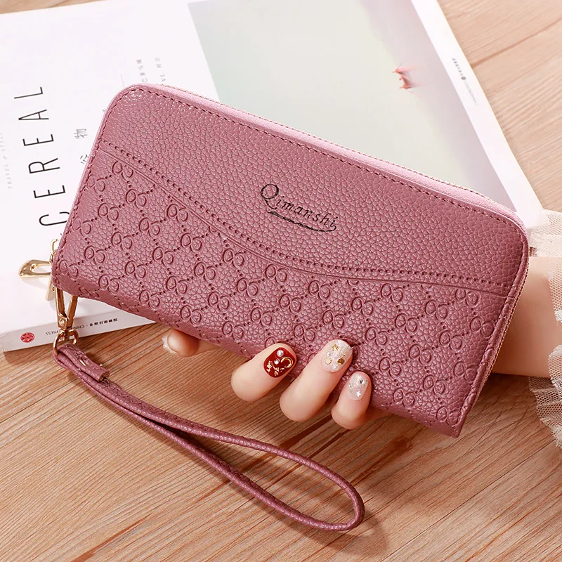Wholesale 2019 new fashion double zipper ladies clutch bag double-layer multi-card mobile phone ladies purse
Wholesale 2019 new fashion double zipper ladies clutch bag double-layer multi-card mobile phone ladies purse