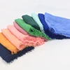 wholesale 70 colors muslim crinkle hijab pashmina cotton shawl