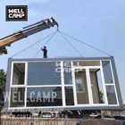 Wellcamp low cost flat pack container house site construction office sandwich panel portable office cabin