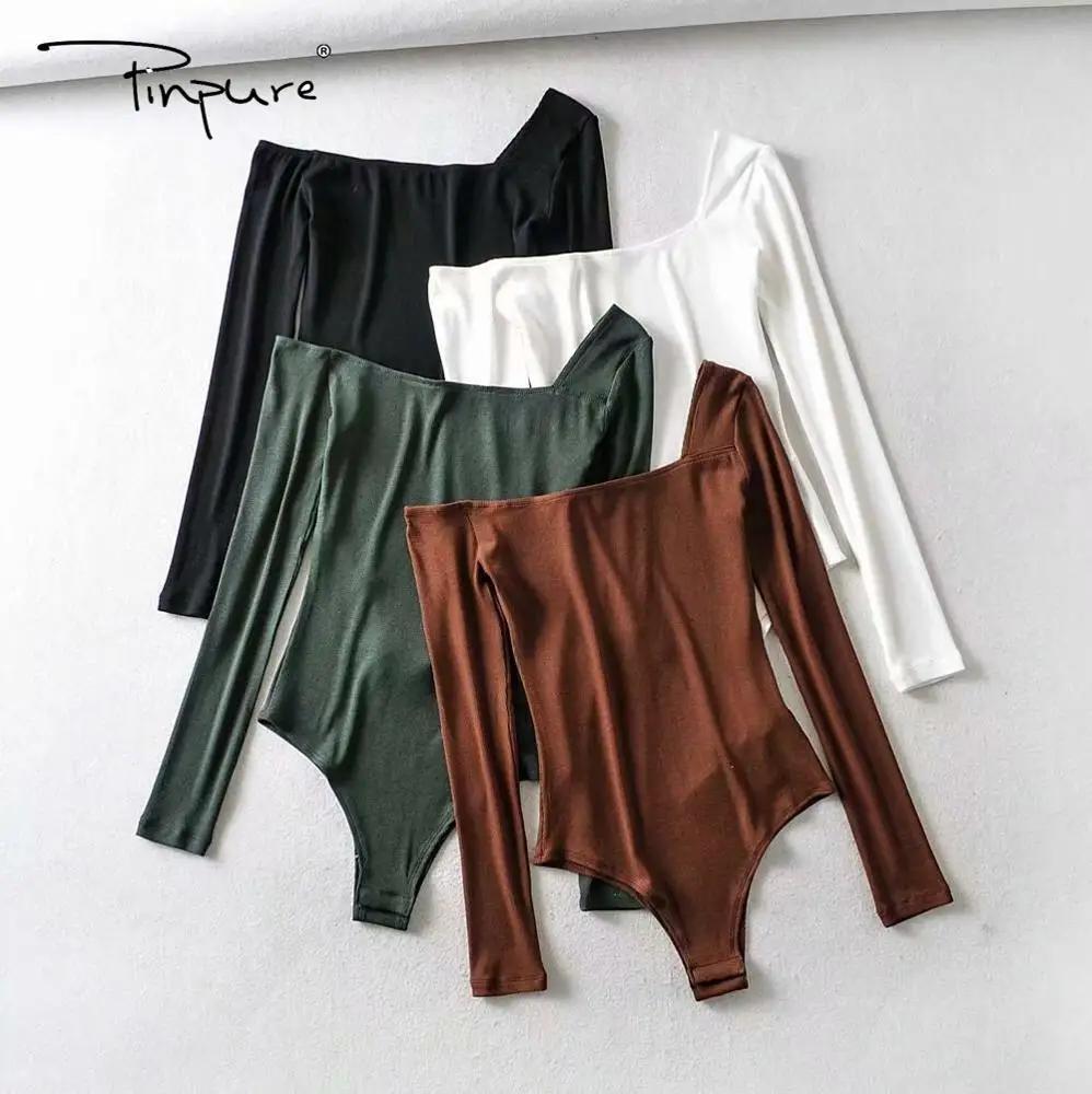 R30717S Spring new european women's fashion solid color one-shoulder long sleeves slim bodysuits, As picture
R30717S Spring new european women's fashion solid color one-shoulder long sleeves slim bodysuits, As picture