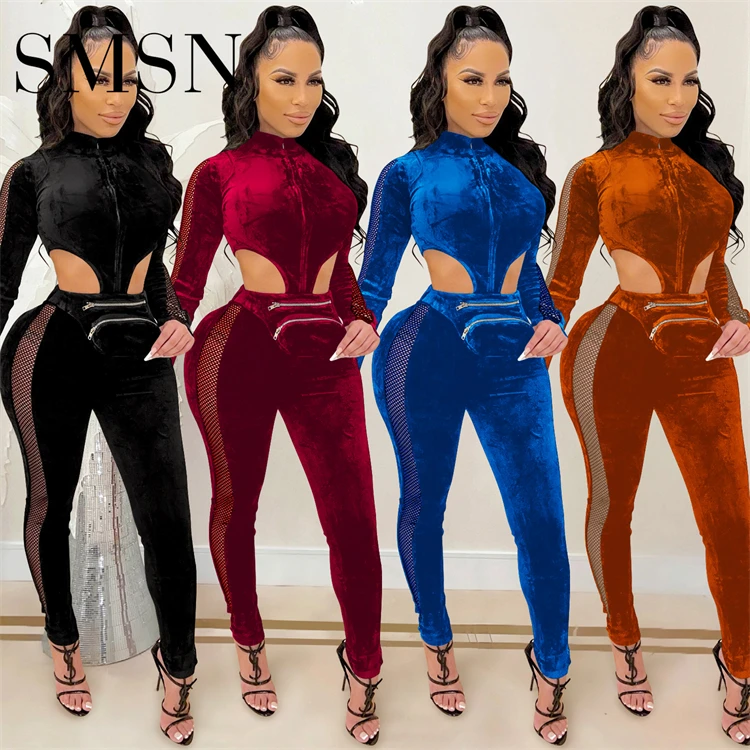 New Trendy Solid Color Velvet Zipper Mesh Rompers Women Jumpsuit Winter Jumpsuit Women One Piece Jumpsuits
New Trendy Solid Color Velvet Zipper Mesh Rompers Women Jumpsuit Winter Jumpsuit Women One Piece Jumpsuits
