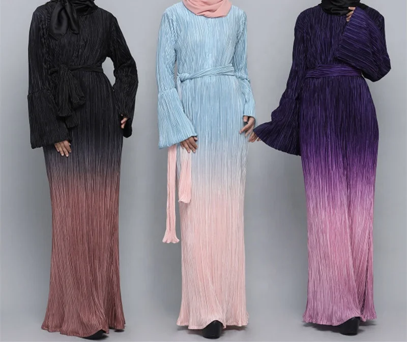 FREE SHIPPING 2020 Middle East Islamic Clothing Muslim women Gradient Color Pencil Skirt Abaya With Removable Belt, Black,purple,light blue
FREE SHIPPING 2020 Middle East Islamic Clothing Muslim women Gradient Color Pencil Skirt Abaya With Removable Belt, Black,purple,light blue