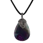 Stonetotal hot wholesale multi color agate pendant necklace for woman