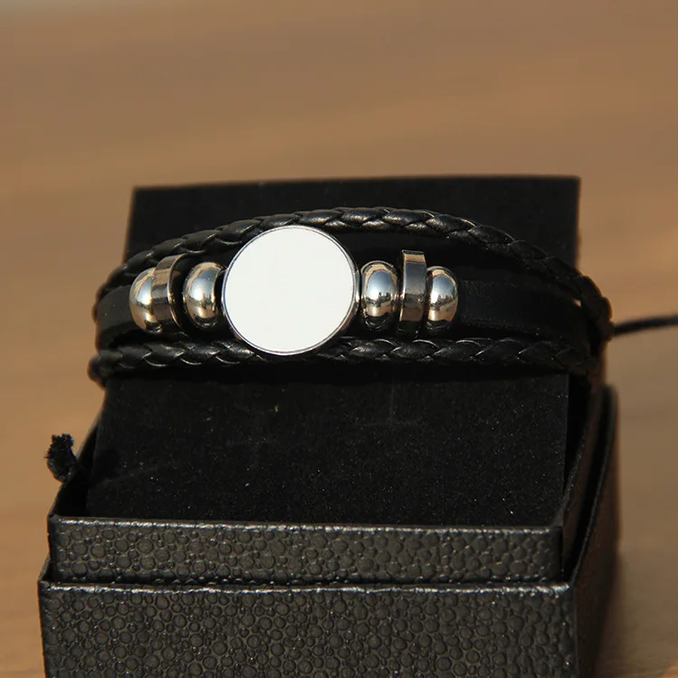 mon gift aluminum heat transfer sublimation memorial products hip hop blank jewelry leather bracelet with box
mon gift aluminum heat transfer sublimation memorial products hip hop blank jewelry leather bracelet with box