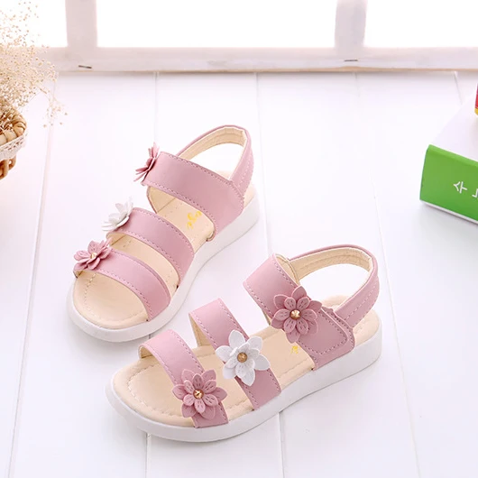 Kids Summer Floral Sandals Gladiator Flowers Sweet Soft Children's Beach Shoes Princess Fashion Cute High Quality, As pictures
Kids Summer Floral Sandals Gladiator Flowers Sweet Soft Children's Beach Shoes Princess Fashion Cute High Quality, As pictures