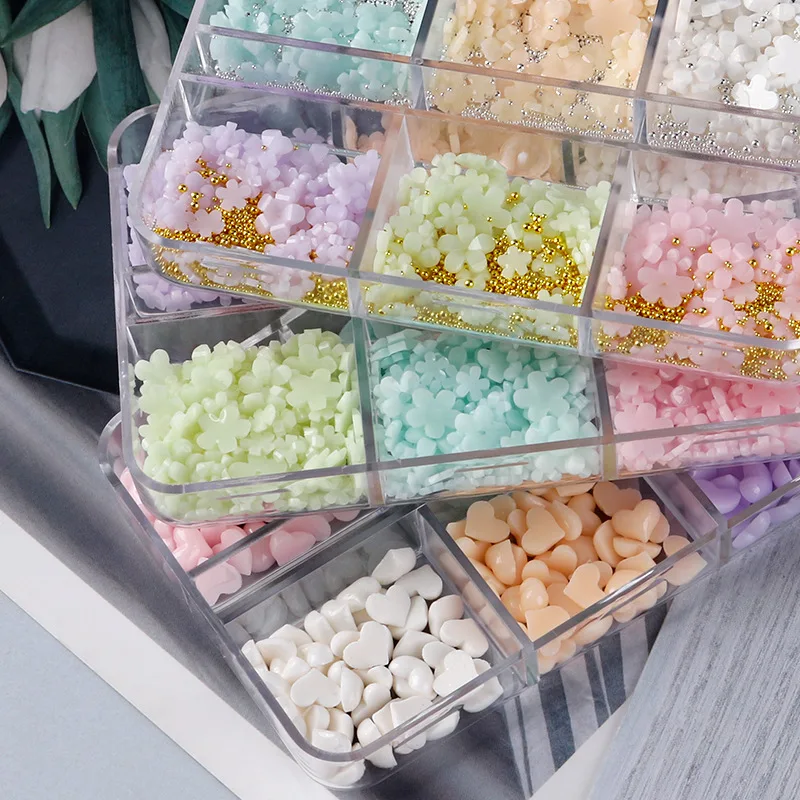 1box 3D Flower Nail Decals Ornament 5 petals Candy Color Resin Flower Mix Nail Charms Accessory Kit Nail Art Decoration, As shown
1box 3D Flower Nail Decals Ornament 5 petals Candy Color Resin Flower Mix Nail Charms Accessory Kit Nail Art Decoration, As shown